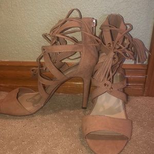 Forever 21 wrap heels in size 7.5